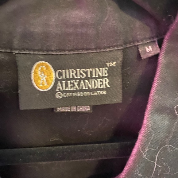 Christine Alexander denim bling jacket size Medium - Picture 3 of 4